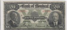 1923 Bank of Montreal $20 - CH 505-56-06 -VF Condition - S/N: 048780/A