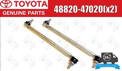 Toyota Lexus Genuine Front Stabilizer Bar Link Set of 2 48820-47020 OEM - Image 1 of 4