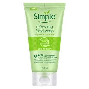 Simple Skin Refreshing Face Wash 150ml sensitive, dry & oily skin, - Picture 1 of 6