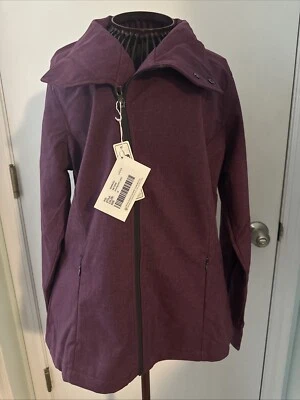 Jaqueta impermeável North End M framboesa diagonal zíper nova com etiquetas - Imagem 1 de 4