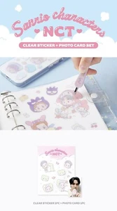 NCT x Sanrio 2nd Line up Official MD CLEAR STICKER + PHOTO CARD SET TAEYONG - Picture 1 of 4