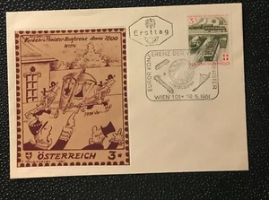1961 .TRANSPORTATION HISTORY POST COVER.OSTERREICH.RARE STAMPS. - Picture 1 of 1