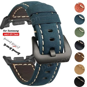 For Samsung Galaxy Watch 8 / 8 Classic/Ultra 47mm 2025 Leather Watch Strap Band - Picture 1 of 29