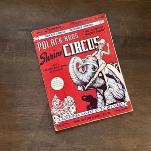 1946 Polack Bros Shrine Circus Souvenir Magazine Sacramento Mable Stark Ephemera - Picture 1 of 13