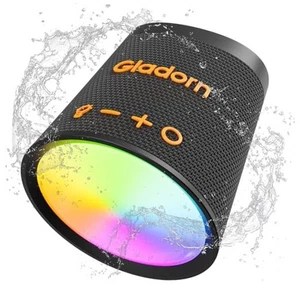 Enceinte Bluetooth Portable Sans Fil avec 9 Lumières Couleur, 20H Playtime, Noir - Photo 1 sur 7
