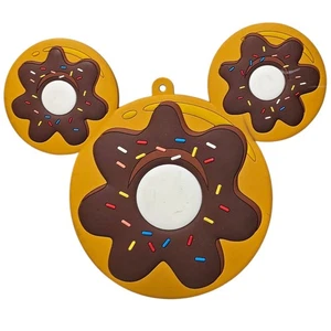 Disney Parks Mickey Mouse Donut ID Holder 7" x 6" Disneyland Collectible - Picture 1 of 12