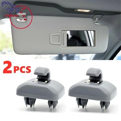 Par de clips parasol gris 8E0857562A para Audi A1 A4 A5 A7 Q3 Q5 B6 B7 B8 S4 S5 Foto 1 de 4