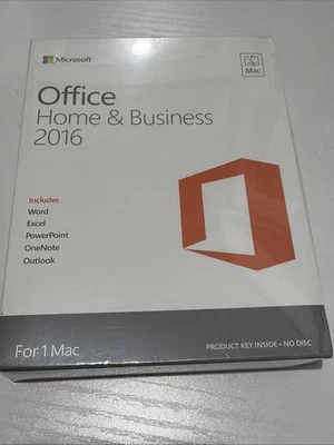 Microsoft Office Home & Business 2016 Software for 1 MAC Medialess NEW - Image 1 of 4