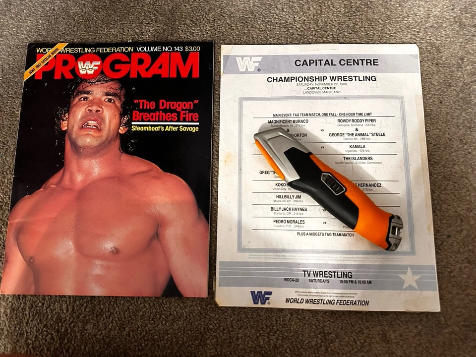 Revista Programa WWF/WWE 22 de noviembre 1986 Match Card Capital Centre Original Foto 1 de 1