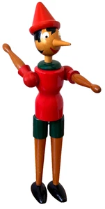 21 Zoll Pinocchio Galetti Italien Gelenk Holz Display Puppe Spielzeug Kunst Skulptur Vintage - Bild 1 von 18