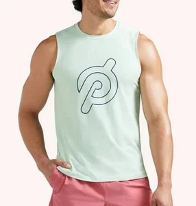Peloton SP122 Striving Tank Top Men's Medium Mint Running Cycling Workout Shirt - Picture 1 of 11