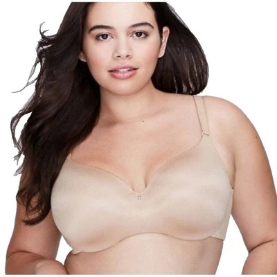 Lane Bryant Cacique Bra Backsmoother Lightly Lined Balconette 50DD Cafe Mocha - Image 1 of 4