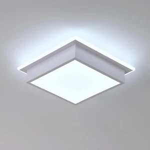 Lampada Da Soffitto LED Moderna, 34W Plafoniera LED Quadrata Bianca in Acrilico, - Foto 1 di 12