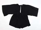 Motel Womens Black Polyester Fit & Flare Size M Off the Shoulder