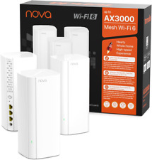 Tenda Nova MX12-3 AX3000 Mesh Wi-Fi 6 System, Ampia Copertura Wi-Fi Fino a 4-6 C