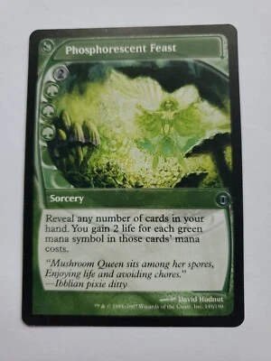 MTG Magic The Gathering Card Phosphorescent Feast Sorcery Future Sight 2007 - Image 1 of 2