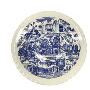 Vintage MCM S. Spitz Jeweler Santa Fe Ceramic Plate Vernon Kilns Mid-Century - Picture 1 of 9
