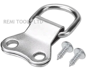 Ganchos para colgar marco de fotos anillo en D color plata perchas de doble agujero cantidad 1-50 - Imagen 1 de 6