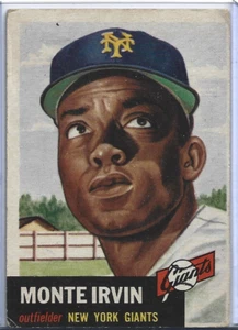 1953 Topps #62 Monte Irvin DP VG X3163741 - Picture 1 of 2