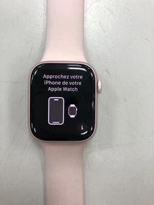 Apple Watch Series 9 41mm Aluminum Case with Sport Band - Light Pink, S/M (GPS) - Zdjęcie 1 z 7