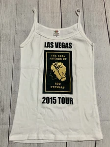 ROD STEWART Concert Shirt Tank Top Womens L Large Real Friends of Rod 2015 Vegas - Picture 1 of 9