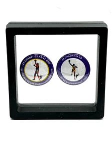 Los Angeles Lakers Kareem Abdul-Jabbar/Wilt Chamberlain Artwork Sports Badges - Picture 1 of 1