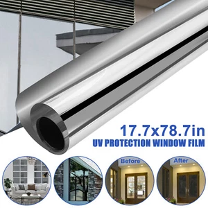One-Way Mirror Window Film Privacy Tint Sun UV Reflective Heat Control for House - Picture 1 of 8