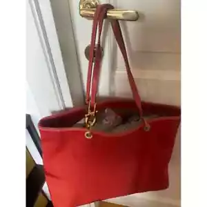 Tolle Handtasche / Shopper von Salvatore Ferragamo rot - guter Zustand! - Bild 1 von 7
