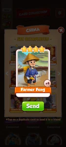 Farmer Feng Coin Master Rare Card *Fast Delivery* 24/7 - Picture 1 of 1