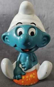Vintage 1983 Pull String Talking Smurf Toy by Peyo Still Works nice condition - Picture 1 of 2