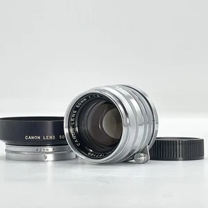 Tested[ Near MINT ] CANON 50mm f1.8 silver Lens Leica L39 LTM L Mount From JAPAN - Picture 1 of 18