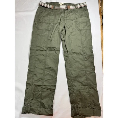 NUEVO sin pantalones ESPRIT EDC verde oliva caqui algodón carga lengüetas enrollables talla 14 Foto 1 de 4