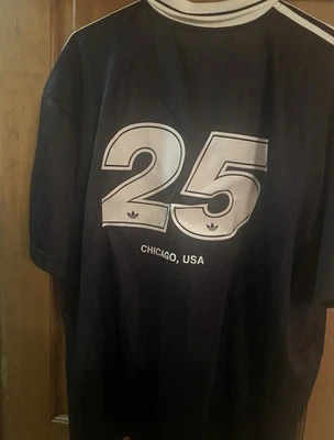 Adidas Originals Oasis Tour (CHICAGO) Jacquard Jersey Black Size 2XL Mens New - Image 1 of 3