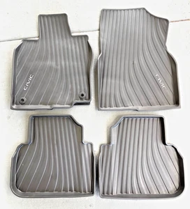 2022 - 2024 HONDA CIVIC FRONT & REAR ALL WEATHER FLOOR LINER MAT SET OEM - Picture 1 of 10