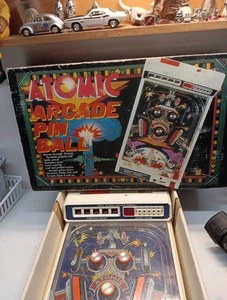 Vintage Tomy Atomic Arcade Pinball 1979 Space Game Great Shape With Box - Picture 1 of 2