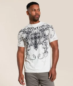 Camiseta Gráfica Affliction Repent Off-White 2XL NUEVA CON ETIQUETAS - Imagen 1 de 7