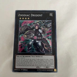 Yugioh Tcg Zoodiac Drident TARIFA-EN053 Secreto Raro 1ª Edición ¡Casi Como Nuevo Único! - Imagen 1 de 12