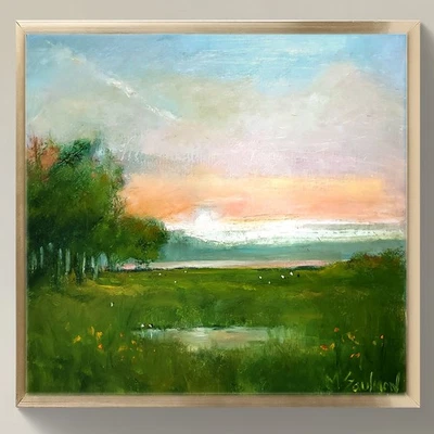 Pintura al óleo tonalista original sobre lienzo - Firmada por el artista Foto 1 de 4