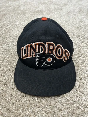 De colección Starter Philadelphia Flyers Lindros Snapback Sombrero Negro Naranja NHL Hockey Foto 1 de 4