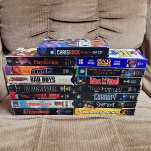 90s Hip Hop & Rap Black Artists Vhs Tape Collection Of 15 Tupac Marlin Ice Cube - Picture 1 of 5