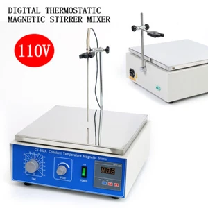 10000 ml Thermostat Magnetrührer Digital Labor mit Heizplatte Heizung Mixer - Bild 1 von 10