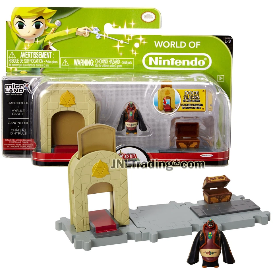 World of Nintendo Micro Land Ganondorf Hyrule Castle Display Set Zelda Windwaker