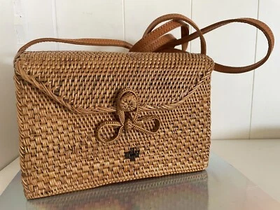 Koret Golden Wicker Box Bag Shoulder Purse - Image 1 of 4