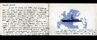 BATEAU DE GUERRE "JEANNE D'ARC" CROISEUR / Carte double-volet priode 1950