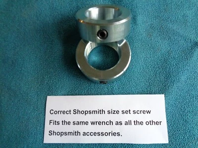 BTW 2 HEAVY DUTY STEEL STOP COLLARS MADE IN USA SHOPSMITH GREENIE MARK V MACHINE