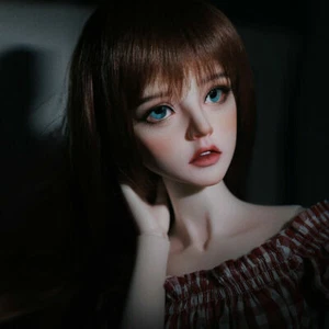 Set Completo Bambola BJD 1/3 Bambina Resina Corpo Occhi Parrucche Vestiti Scarpe Trucco Regalo Donna - Foto 1 di 9