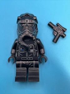 Lego Star Wars First Order Tie Pilot Minifigure 75101 Two White Lines - Picture 1 of 3