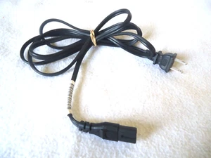 Jet Linetek 125V-7A 2-Prong AC Power Cord E70782 LS-7J (6ft) - Black - Picture 1 of 6