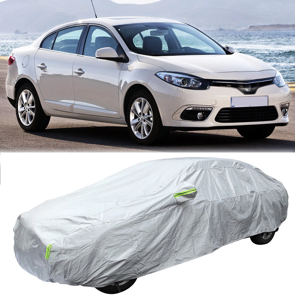 Full Car Cover Stain Dust Rain UV Resistant Outdoor For Renault Fluence 2011-17 Foto 1 de 4
