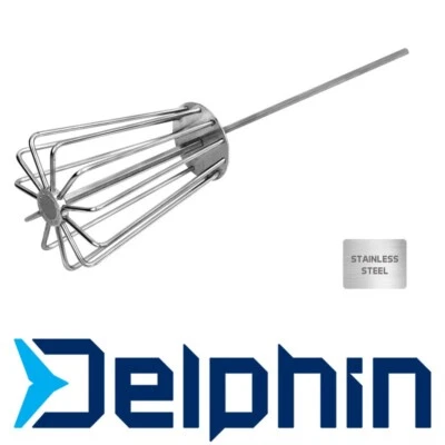 DELPHIN FUTTERMIXER QUIRL, EDELSTAHL FUTTERQUIRL FÜR FISCHLOCKFUTTER ANGELFUTTER - Bild 1 von 4